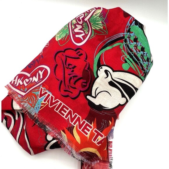 VIVIENNE TAM Year of the Rabbit Hong Kong X NYC 2023 Limited New Years Eve Scarf - Picture 8 of 13